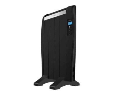 Cecotec Ready Warm 800 Thermal Black Radiador Electrico Bajo Consumo 600W - 4 Elementos - Colocacion en Pared o de Pie - Pantalla LED - 3 Modos - Temporizador - Mando a Distancia
