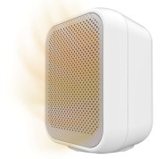 Cecotec ReadyWarm 1500 Max Ceramic Calefactor Ceramico de Sobremesa - Potencia de 1500W - Termostato Regulable - 3 Modos de Calor - Seguridad Integrada - Uso en Interiores - Color Blanco
