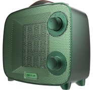Cecotec ReadyWarm 1550 Ceramic Green Aura Calefactor Ceramico - 1500W - Cobertura hasta 15 M² - Termostato Regulable - 3 Modos de Uso - Estilo Moderno - Triple Sistema de Seguridad - Color Verde