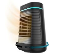 Cecotec ReadyWarm 1550 Max Ceramic Rotate Smart Calefactor Ceramico de Sobremesa - Potencia de 1500W - Oscilante - Pantalla Digital - Termostato Regulable - 3 Modos de Calor - Color Negro