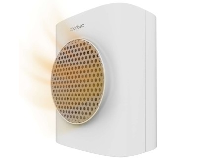 Cecotec ReadyWarm 1570 Max Ceramic Smart Calefactor Ceramico de Sobremesa - Potencia de 1500W - Pantalla Digital - Termostato Regulable - 3 Modos de Calor - Seguridad Integrada - Color Blanco
