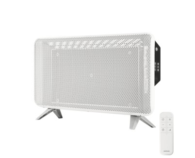 Cecotec ReadyWarm 2000 Graphene Calefactor de Grafeno - 1800W - Temperatura Regulable - Temporizador - Apagado Automatico - Cobertura hasta 20m2 - Mando a Distancia - Color Blanco