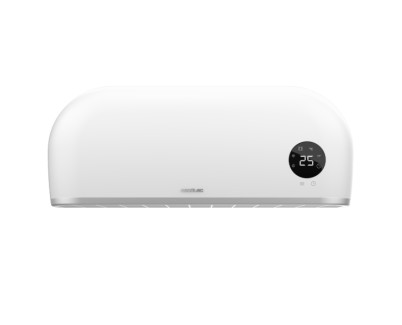 Cecotec ReadyWarm 2000 Max Box Ceramic Calefactor Ceramico de Pared - 2000W - Cobertura hasta 20m2 - IPX2 - Control Remoto y WiFi - Pantalla LED - Termostato - Temporizador 12h - Color Blanco