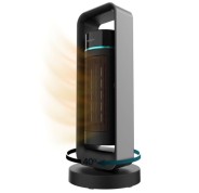 Cecotec ReadyWarm 2000 Max Ceramic Rotate Design Calefactor Ceramico de Torre - Potencia de 2000W - Oscilante - 3 Modos de Calor - Termostato Regulable - Rotatorio - Calefactor de Pie - Color Negro