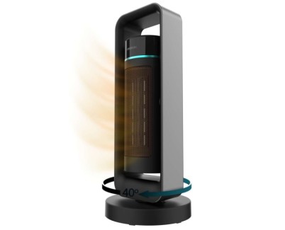 Cecotec ReadyWarm 2000 Max Ceramic Rotate Design Calefactor Ceramico de Torre - Potencia de 2000W - Oscilante - 3 Modos de Calor - Termostato Regulable - Rotatorio - Calefactor de Pie - Color Negro