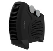 Cecotec ReadyWarm 2000 Max Dual Calefactor Electrico - 2000W - 3 Modos de Calor - Termostato Regulable - Uso Portatil y Ligero - Sistema de Seguridad - Silencioso - Color Negro