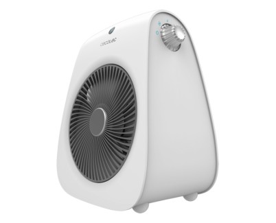 Cecotec ReadyWarm 2000 Max Force Calefactor Electrico - 2000W - 3 Modos de Funcionamiento - Control de Temperatura Regulable - Cobertura hasta 20m2 - Asa para Transporte - Color Blanco