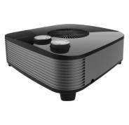 Cecotec ReadyWarm 2050 Max Horizon Calefactor Electrico - 2000W - 3 Modos de Calor - Termostato Regulable - Uso Sencillo y Portatil - Funcionamiento Silencioso - Sistema de Seguridad - Color Negro