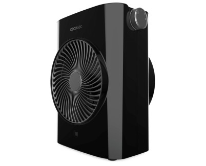 Cecotec ReadyWarm 2070 Max Force Calefactor Electrico - 2000W - 3 Modos - Termostato - Uso en Estancias de 20m2 - Funcion Silenciosa - Sistema de Seguridad Autoapagado - Color Negro