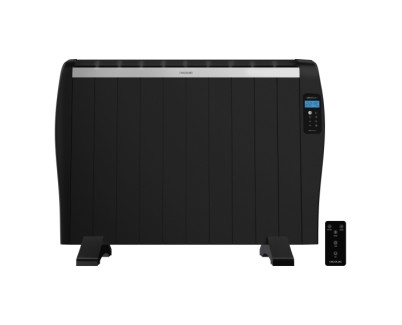 Cecotec ReadyWarm 2100 Thermal Emisor Termico con 10 Elementos - 1500W - Cobertura hasta 20 M&sup2; - Pantalla LCD - Mando a Distancia - Programador Semanal - Termostato - Color Negro