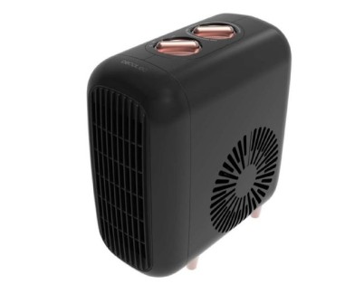 Cecotec ReadyWarm 600 Lagoon Calefactor Ceramico - 2000W - Control Tactil y Remoto - Oscilacion Automatica - Termostato Regulable - Seguridad contra Sobrecalentamiento - Silencioso 30dB - Color Negro