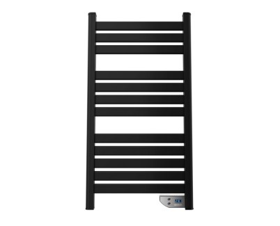 Cecotec ReadyWarm 9090 Toallero Electrico - Potencia de 500W - Pantalla LED - Temporizador 2h - Proteccion IP24 - Calienta 8m2 - Doble Sistema de Seguridad - Kit de Instalacion - Color Negro