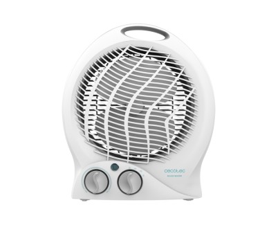 Cecotec ReadyWarm 9790 Force Calefactor Electrico - 2000W - 3 Modos de Funcionamiento - Termostato Regulable - Uso Facil e Intuitivo - Transporte Comodo - Seguridad con Autoapagado - Color Blanco