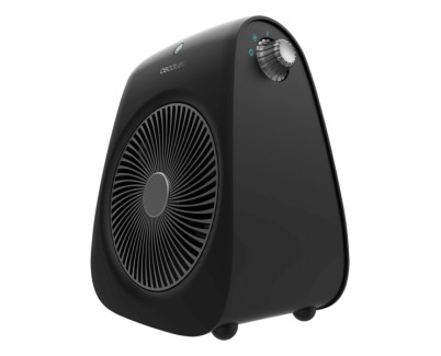 Cecotec ReadyWarm Force Calefactor Electrico - 2000W - 3 Modos - Cobertura de 20m2 - Regulador de Potencia - Tecnologia Silenciosa - Asa de Transporte - Sistema de Seguridad - Color Negro