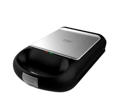 Cecotec Rock\'nToast Family Sandwichera Extragrande 3 en 1 - 1500W - Capacidad para 4 Sandwiches - 3 Placas Intercambiables - Antiadherente - Apertura 180&deg; - Acero Inoxidable - Color Negro