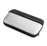 Cecotec Sealvac Steel Envasadora al Vacio - 120W - Presion 0.9 Bar - Succion 95kPa - Incluye Accesorios - Silencioso - Admite Bolsas Genericas - Funcion de Vacio para Botes - Color Negro y Plateado
