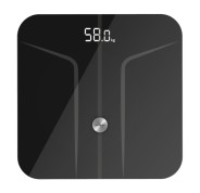 Cecotec Surface Precision 9750 Smart Healthy Bascula Corporal hasta 180kg - Bluetooth 4.0 - Patas Antideslizantes - Funcion Bebe - Vidrio Templado - 4 Sensores - Cinta Metrica - 300x300mm - Color Negro