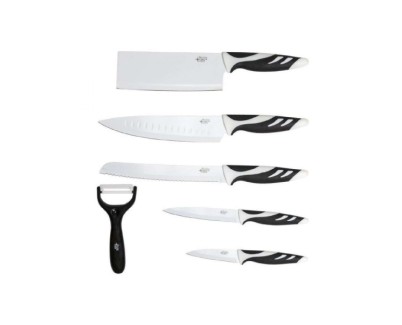 Cecotec Swiss Pack de 4 Cuchillos Profesionales - Hoja de 2mm de Grosor - Acero Inoxidable con Base de Carbono - Alta Resistencia y Dureza - Estilo Japones - Incluye Estuche - Color Negro