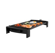 Cecotec Tasty and Grill 2500 RockWater MixGrill Plancha Electrica - 2150W - Antiadherente - Superficie Mixta - Termostato - Apto Lavavajillas - Bandeja Recogegrasas - Asas de Tacto Frio - Color Negro