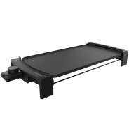 Cecotec Tasty and Grill 3000 BlackWater Plancha Electrica - 2600W - Placa de Aluminio Fundido - Antiadherente - Termostato - Apta para Lavavajillas - 45x25cm - Color Negro