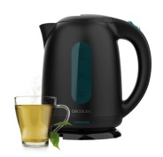 Cecotec Thermosense 180 Hervidor de Agua Electrico - Potencia de 2200W - Capacidad 1.7L - Libre de BPA - Filtro Antical Desmontable - Base Giratoria 360º - Apagado Automatico - Color Negro