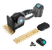 Cecotec TitaniumSword 2120 Hand XL Cortasetos Inalambrico 2 en 1 - Espada de 22cm - Mando Rotatorio - Bateria 21V 2.000mAh - Motor sin Escobillas - Cuchilla Frontal de 13cm - Color Gris Oscuro