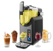 Cecotec TwistandIce 2600 Heladera - Capacidad de 2.6L - Control Tactil Intuitivo - 6 Modos de Preparacion - Textura Ajustable - Refrigeracion Integrada - Boquilla Antigoteo - Color Negro