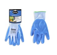 Cegasa Guantes de Trabajo Talla 10 - Fabricados en Nylon con Recubimiento de Nitrilo en Palma y Dedos - Color Azul