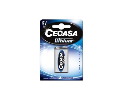 Cegasa Lithium Pack de 1 Pila de Litio 6LR61 9V