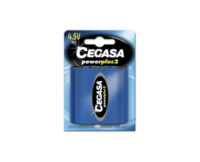 Cegasa Power Plus 2 Pack de 1 Pila 3R12 4.5V - Pila Salina para Aparatos de Bajo Consumo