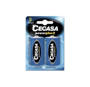 Cegasa Power Plus 2 Pack de 2 Pilas R20 D - Pilas Salinas para Aparatos de Bajo Consumo