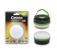 Cegasa Profesional Linterna de 5 LED 30lm - Gancho para Colgar - 5 Modos de Iluminacion - Resistente a Golpes y Agua IP44 - Funciona con 3 Pilas AAA (No Incluidas)
