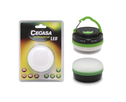 Cegasa Profesional Linterna de 5 LED 30lm - Gancho para Colgar - 5 Modos de Iluminacion - Resistente a Golpes y Agua IP44 - Funciona con 3 Pilas AAA (No Incluidas)