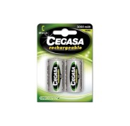 Cegasa Rechargeable Pack de 2 Pilas Recargables HR14 C 3000mAh