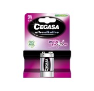 Cegasa Ultra Alcaline Pack de 1 Pila 6LR61 9V - Alta Tecnologia - Mas Capacidad, Potencia y Rendimiento