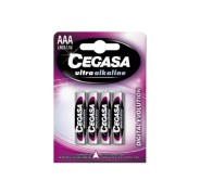 Cegasa Ultra Alcaline Pack de 4 Pilas LR03 AAA - Alta Tecnologia - Mas Capacidad, Potencia y Rendimiento