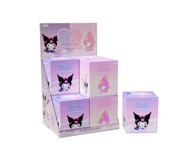 Comansi Display Figuras Angel & Devil 8 Unidades&nbsp;- Kuromi y My Melody - 2 Modelos - 3 Accesorios Exclusivos - Hanger Colgante para Mochila