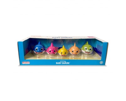 Comansi Set Baby Shark Family&nbsp;- 5 Figuras - Colores Vivos - Inspirado en Canci&oacute;n Infantil