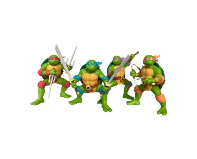 Comansi Set TMNT Tortugas Ninja 4 Figuras - Estilo Cómic Retro - Coleccionable  - Michelangelo, Donatello, Raphael, Leonardo
