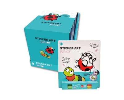 Comansi Sticker Art Junior Genérico Blister - Pegatinas Creativas para Ventanas  - Manualidades Infantiles - Surtido Temático