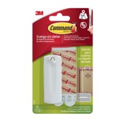 Command Gancho para Cuadros - 2 Tiras Adhesivas - Soporta hasta 1.8kg - Especial Cuadros con Soporte Dentado - Color Blanco