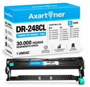 Compatible Brother DR-248 / DR248CL Cyan Tambor de Imagen (Drum) para Brother DCP-L: 3515CDW 3520CDW 3520CDWE 3555CDW 3560CDW / HL-L: 3215CW 3220CW 3220CWE 3240CDW 8230CDW 8240CDW / MFC-L: 3740CDW 3740CDWE 3760CDW 8340CDW 8390CDW
