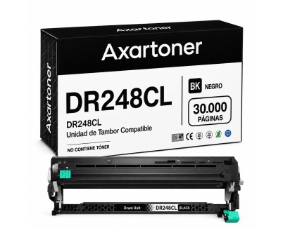 Compatible Brother DR-248 / DR248CL Negro Tambor de Imagen (Drum) para Brother DCP-L: 3515CDW 3520CDW 3520CDWE 3555CDW 3560CDW / HL-L: 3215CW 3220CW 3220CWE 3240CDW 8230CDW 8240CDW / MFC-L: 3740CDW 3740CDWE 3760CDW 8340CDW 8390CDW