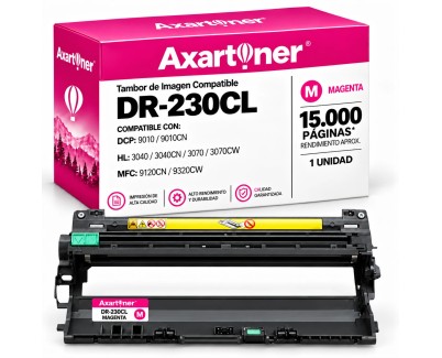 Compatible Brother DR230 Magenta Tambor de Imagen DR-230CL (Drum) para Brother DCP-9010CN HL-3040CN HL-3045CN HL-3070CN HL-3070CW HL-3075CW MFC-9120CN MFC-9125CN MFC-9320CW MFC-9325CW