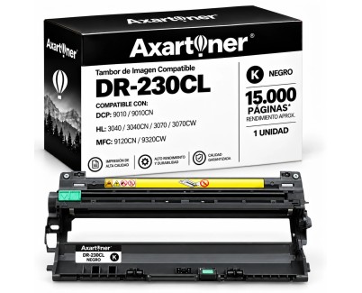 Compatible Brother DR230 Negro Tambor de Imagen DR-230CL (Drum) para Brother DCP-9010CN HL-3040CN HL-3045CN HL-3070CN HL-3070CW HL-3075CW MFC-9120CN MFC-9125CN MFC-9320CW MFC-9325CW
