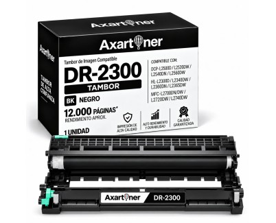 Compatible Brother DR2300 Negro Tambor de Imagen (Drum) para Brother MFC-L2700DW HL-L2300D HL-L2340DW DCP-L2520DW DCP-L2500D DCP-L2540DN MFC-L2720DW MFC-L2740DW