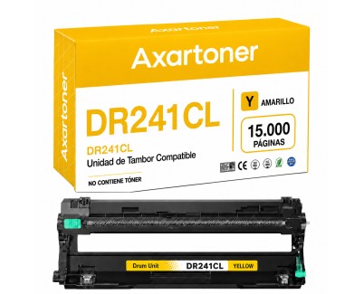 Compatible Brother DR241CL / DR-241 Amarillo Tambor de Imagen (Drum) para Brother DCP: 9015CDW 9017CDW 9020CDW 9022CDW / HL: 3140CW 3142CW 3150CDW 3152CDW 3170CDW 3172CDW / MFC: 9140CDN 9142CDN 9330CDW 9332CDW 9340CDW 9342CDW