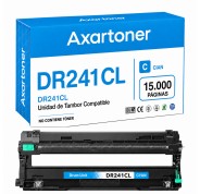 Compatible Brother DR241CL / DR-241 Cyan Tambor de Imagen (Drum) para Brother DCP: 9015CDW 9017CDW 9020CDW 9022CDW / HL: 3140CW 3142CW 3150CDW 3152CDW 3170CDW 3172CDW / MFC: 9140CDN 9142CDN 9330CDW 9332CDW 9340CDW 9342CDW