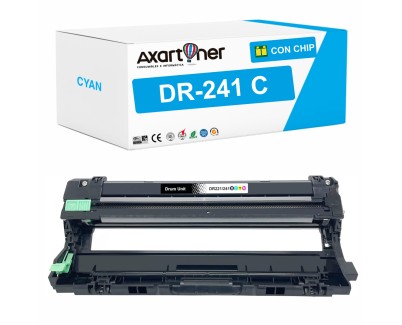 Compatible Brother DR241CL / DR-241 Cyan Tambor de Imagen (Drum) para Brother DCP: 9015CDW 9017CDW 9020CDW 9022CDW / HL: 3140CW 3142CW 3150CDW 3152CDW 3170CDW 3172CDW / MFC: 9140CDN 9142CDN 9330CDW 9332CDW 9340CDW 9342CDW