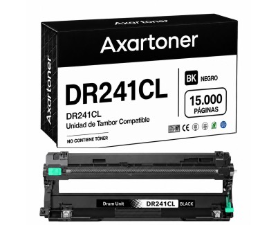 Compatible Brother DR241CL / DR-241 Negro Tambor de Imagen (Drum) para Brother DCP: 9015CDW 9017CDW 9020CDW 9022CDW / HL: 3140CW 3142CW 3150CDW 3152CDW 3170CDW 3172CDW / MFC: 9140CDN 9142CDN 9330CDW 9332CDW 9340CDW 9342CDW